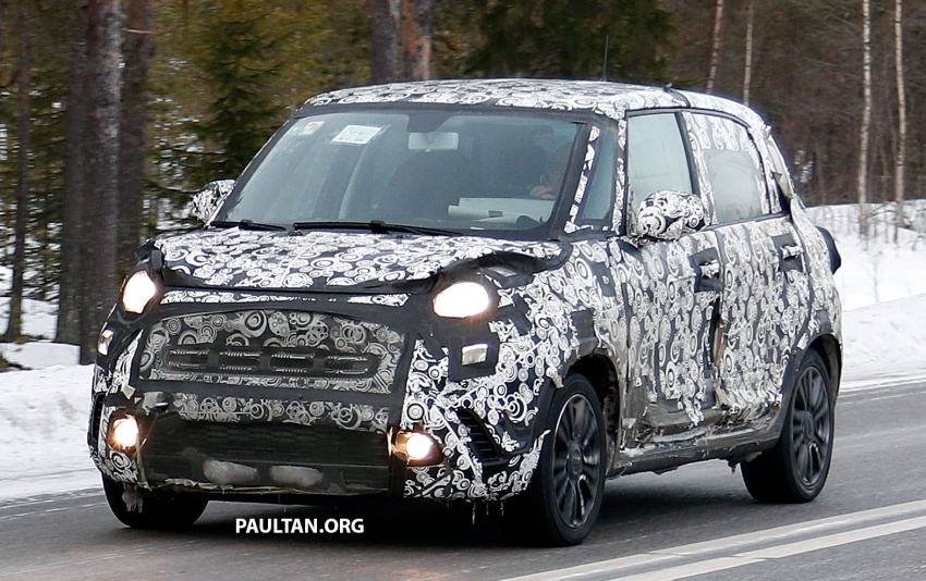 SPIED: Fiat 500L facelift undergoes cold weather trials 624869