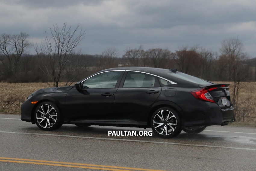 SPIED: Honda Civic Si – sedan version spotted testing 623815