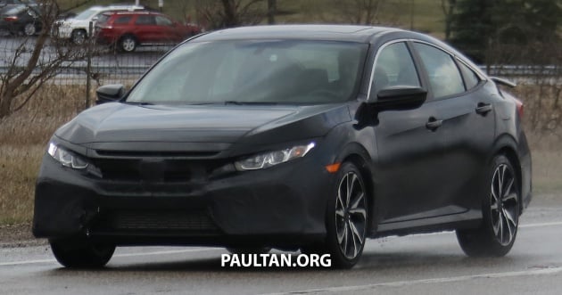 SPIED: Honda Civic Si – sedan version spotted testing