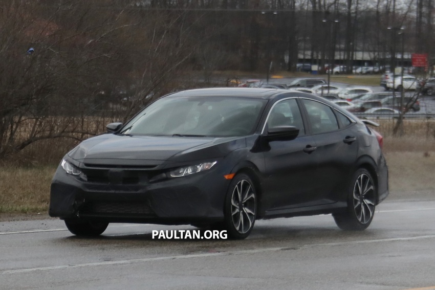 SPIED: Honda Civic Si – sedan version spotted testing 623805