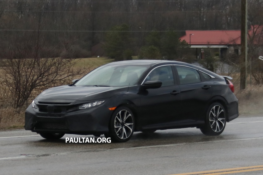 SPIED: Honda Civic Si – sedan version spotted testing 623807