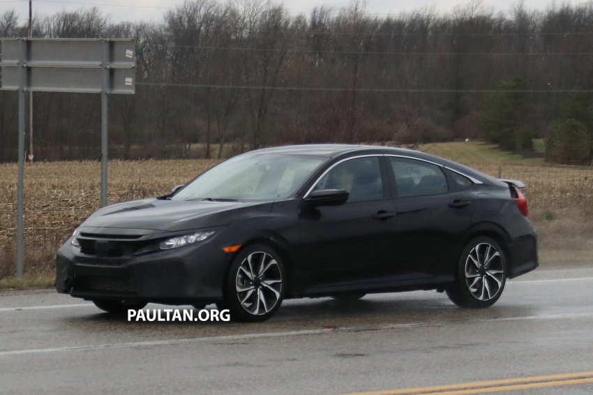 SPIED: Honda Civic Si – sedan version spotted testing 623808