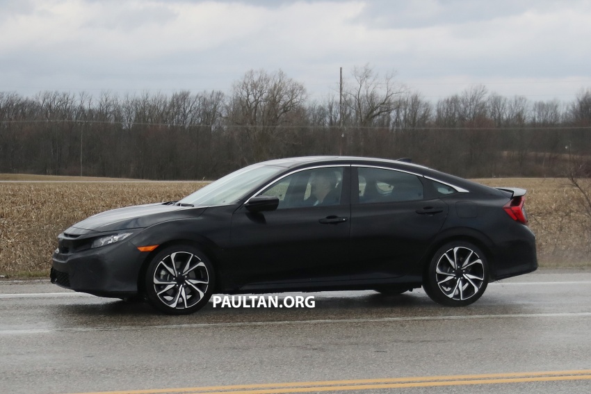 SPIED: Honda Civic Si – sedan version spotted testing 623810