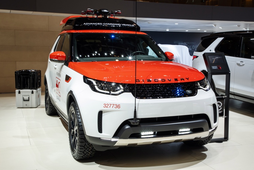 Land Rover reveals Project Hero at Geneva show – Discovery with roof-mounted drone for the Red Cross 628008