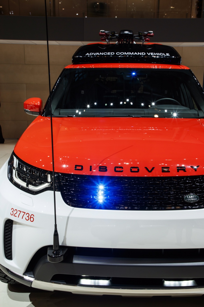Land Rover reveals Project Hero at Geneva show – Discovery with roof-mounted drone for the Red Cross 628009