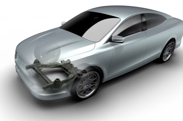 Magna dan Ford bakal hasilkan subframe dari bahan gentian karbon untuk kereta penumpang biasa