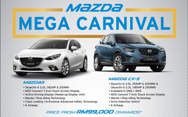Mazda Mega Carnival – Mazda 3 now from RM99,000