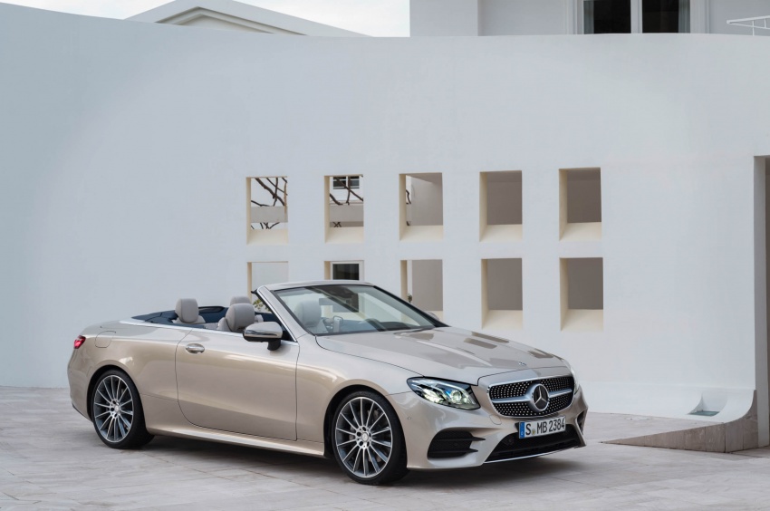 New Mercedes-Benz E-Class Cabriolet unveiled – fabric soft top, more space for rear occupants 622871
