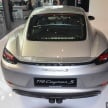 Porsche 718 Cayman, Cayman S make Malaysian debut at new Porsche Centre Penang, from RM530k