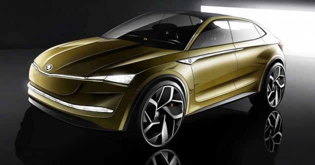 Skoda Vision E Concept sedia tampil di Shanghai