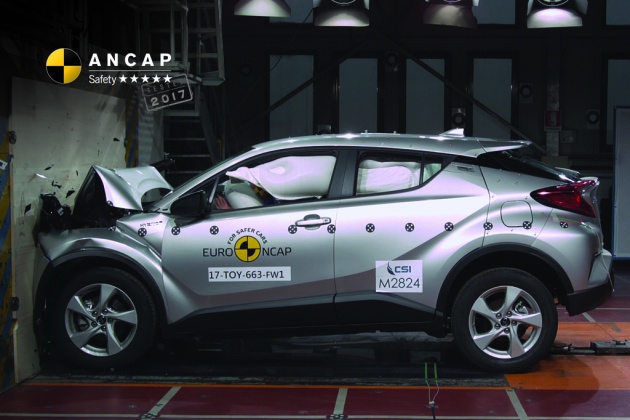 Toyota C-HR scores five-star ANCAP safety rating