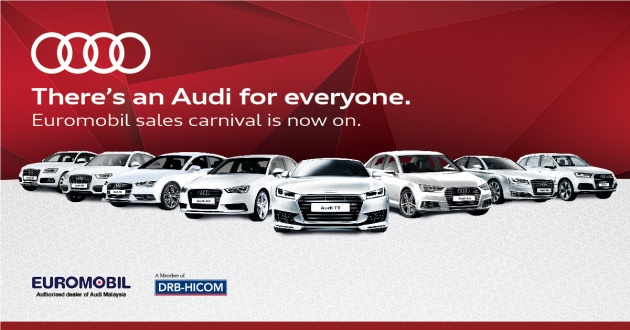 AD: Great deals on Audi Approved :plus at Euromobil this weekend – own an Audi from just RM105,000!
