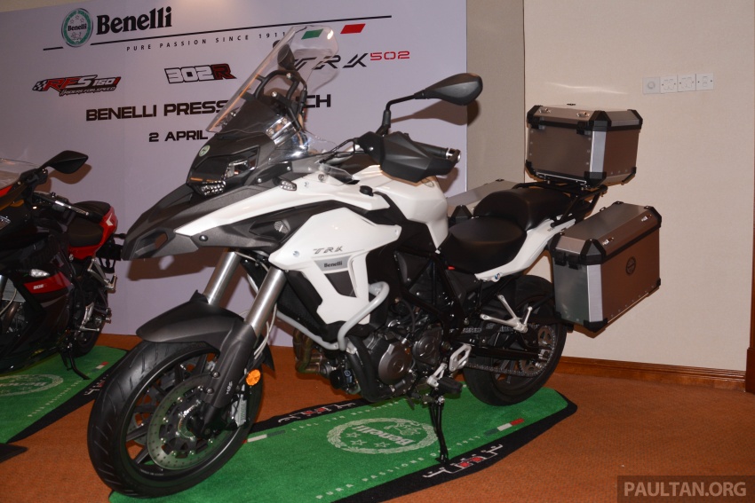 2017 Benelli Malaysia range adds TRK 502 dual purpose, from RM30,621, and 302R sports at RM23,201 638463