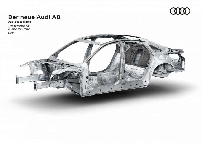 D5 Audi A8 to use multi-material space frame chassis 640808