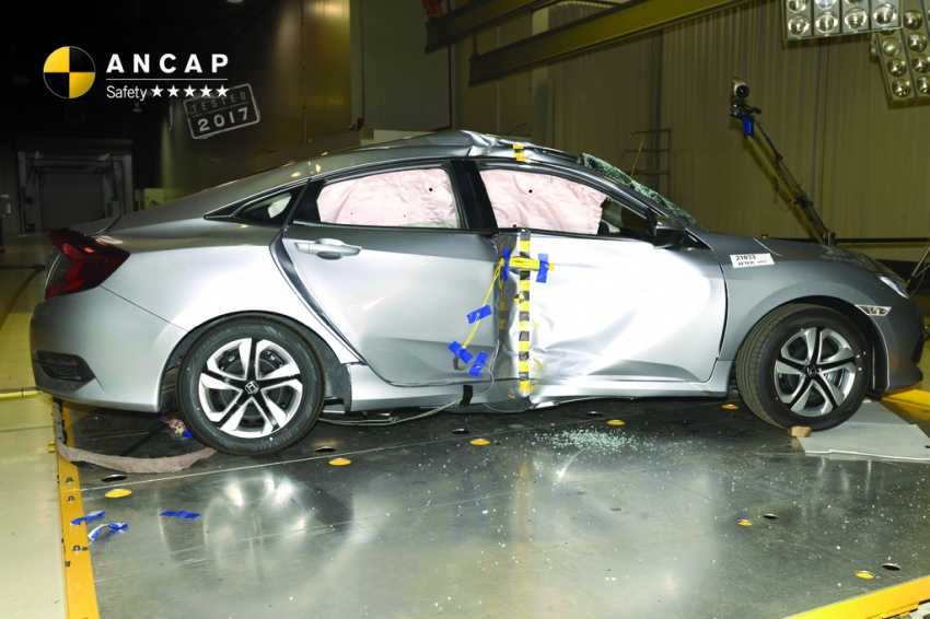 Honda Civic secures five-star ANCAP safety rating 651274