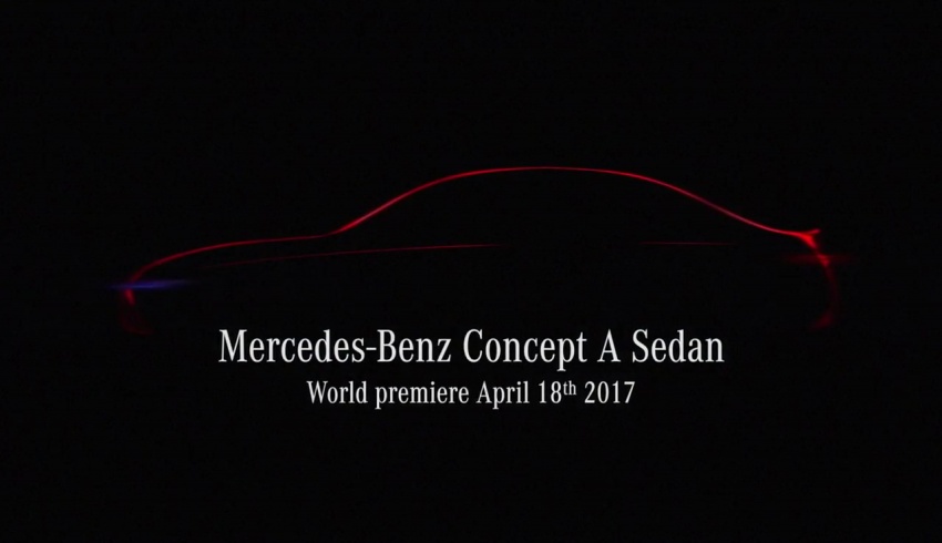 Mercedes-Benz Concept A Sedan teased for Shanghai 646696