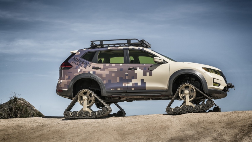 Nissan Rogue Trail Warrior Project with facelift, camo 643037