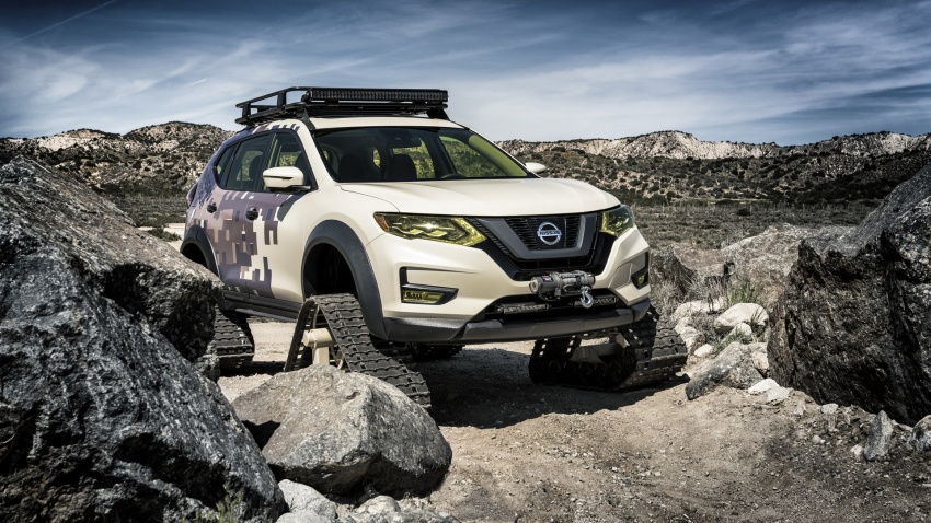 Nissan Rogue Trail Warrior Project with facelift, camo 643038