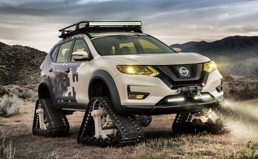 Nissan Rogue Trail Warrior Project with facelift, camo 643044