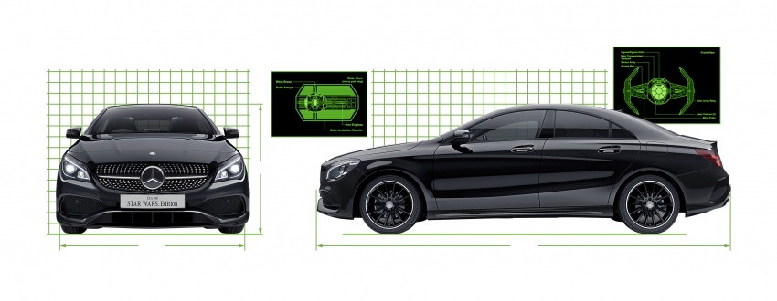 Mercedes-Benz CLA 180 Star Wars Edition – hanya 120 unit, hitam dan putih, dibina khas untuk pasaran Jepun 654520