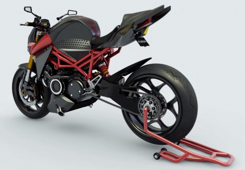 Furion M1 – Motosikal konsep dengan enjin wankel rotary bersama sistem hibrid motor elektrik 654619