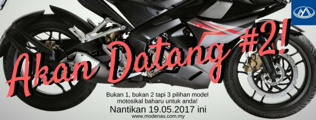 2017 Modenas second teaser – this time it’s a full-fairing sportsbike, based on the Bajaj Pulsar RS200?