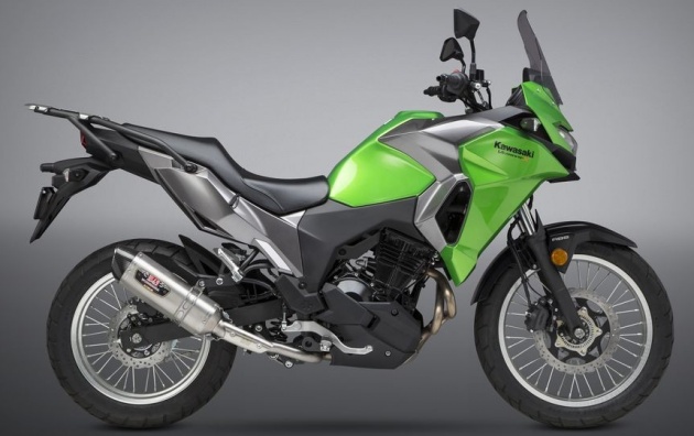 2017 Kawasaki Versys-X gets Yoshimura exhaust can