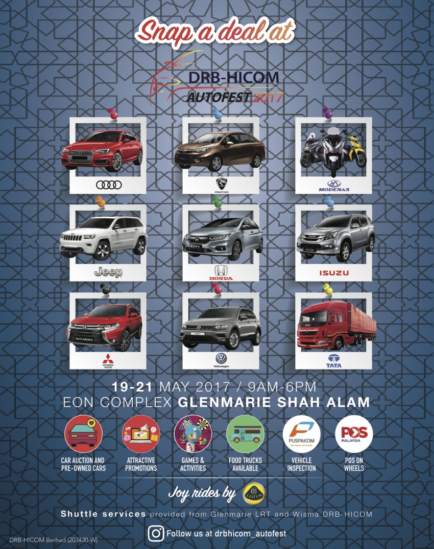 AD: DRB-HICOM Autofest 2017, May 19-21, Glenmarie – deals on Proton, Audi, Honda, Modenas and more! 659330