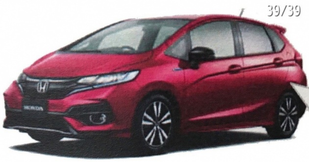 Honda Jazz facelift terkini dari imej brosur Jepun