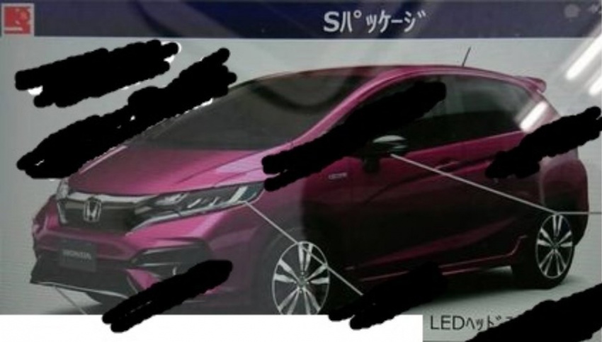Honda Jazz facelift leaked via Japanese brochure 653217