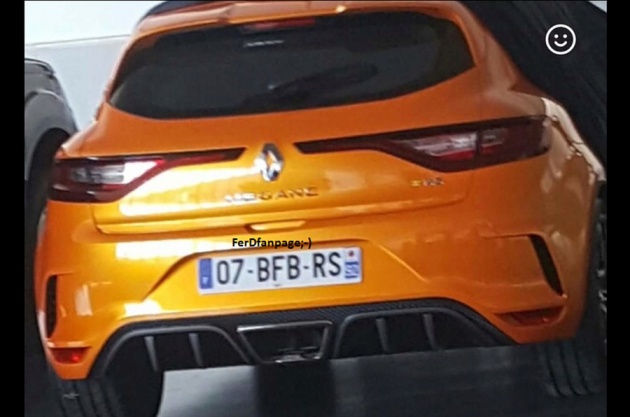 2018 Renault Megane RS – hot hatch rear image leaked