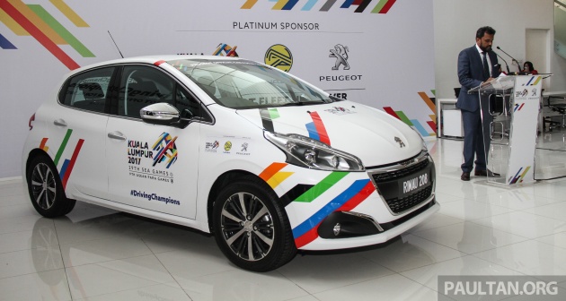 Peugeot taja 298 kereta untuk Sukan SEA 29 dan Sukan Para 9 2017 – model Traveller, 508 dan 408