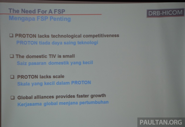 Mengapa Proton perlukan rakan strategik asing (FSP)?