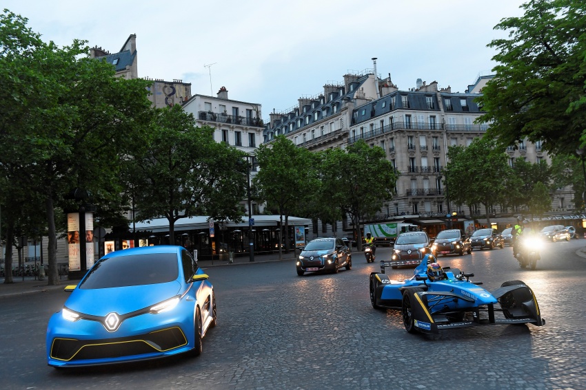 VIDEO: Renault Zoe e-Sport, Z.E. 16 race car in Paris 661090