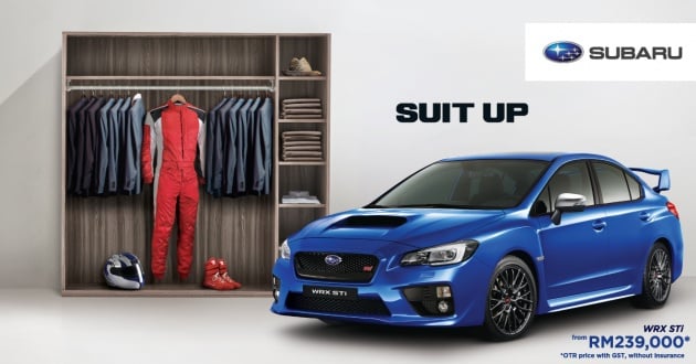 AD: Subaru WRX STI promo – 300 PS, 6MT, RM239k!