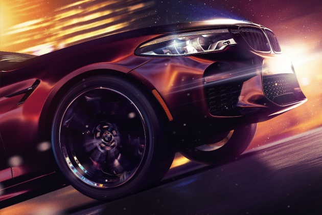 F90 BMW M5 face shown in <em>Need for Speed: Payback</em>