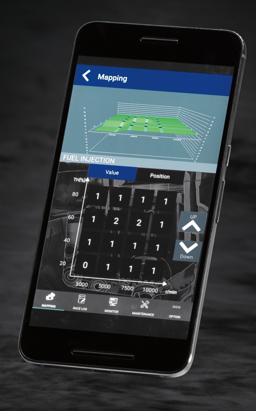 Yamaha YZ450F 2018 – talaan enjin boleh diubah menerusi aplikasi dalam telefon pintar 672965