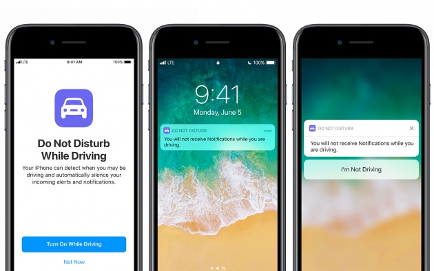 Apple releases Do Not Disturb While Driving for iOS 11