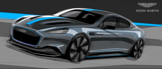Aston Martin RapidE – model pertama EV jenama ini, diproduksi dengan jumlah terhad mulai 2019