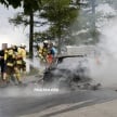 SPYSHOT: Prototaip Audi A7 2019 terbakar dalam ujian