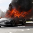 SPYSHOT: Prototaip Audi A7 2019 terbakar dalam ujian