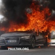SPYSHOT: Prototaip Audi A7 2019 terbakar dalam ujian