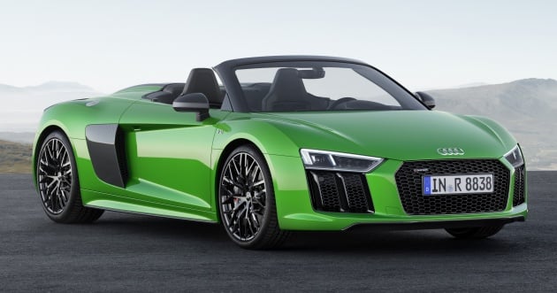 Audi R8 Spyder V10 plus debuts with 610 hp, 560 Nm