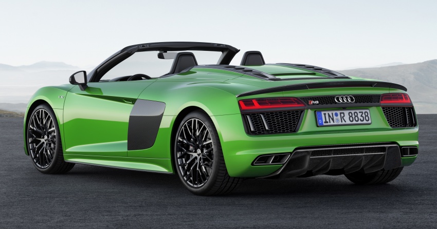 Audi R8 Spyder V10 plus debuts with 610 hp, 560 Nm 672569