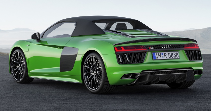 Audi R8 Spyder V10 plus debuts with 610 hp, 560 Nm 672570
