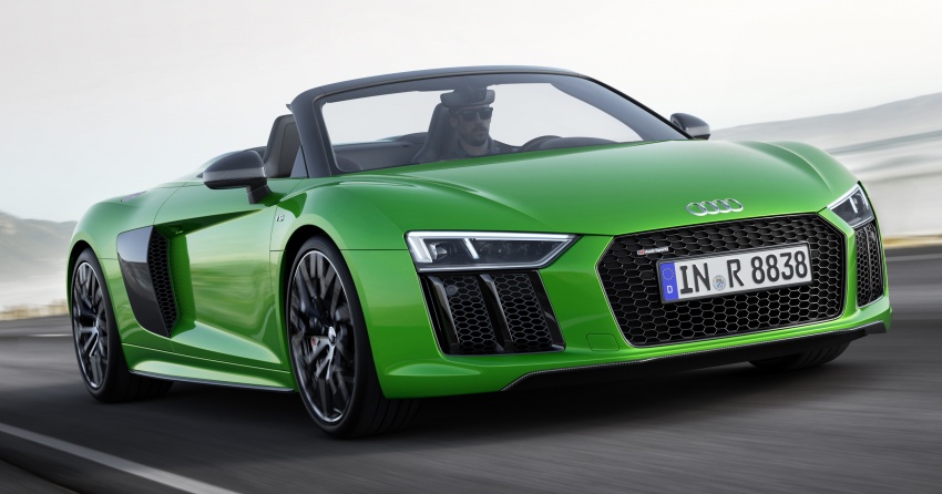 Audi R8 Spyder V10 plus debuts with 610 hp, 560 Nm 672574