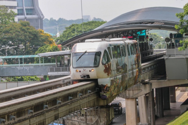 KL Monorail four-car train sets grounded due to safety; Rapid providing shuttle buses between stations