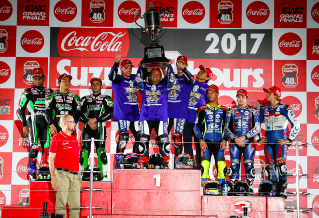 Malaysian Azlan Shah on podium at Suzuka 8 Hours