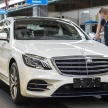W222 Mercedes-Benz S-Class facelift drives itself off the production line in automated driving pilot test