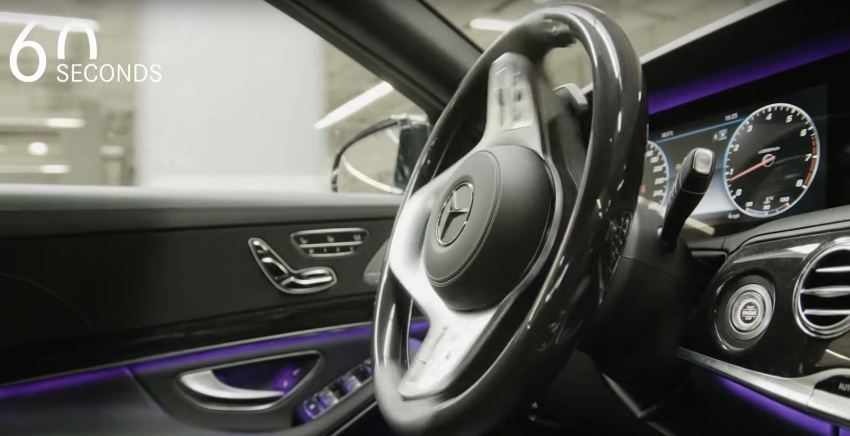 VIDEO: Mercedes-Benz S-Class W222 facelift 2018 diuji keluar dari baris produksi kilang tanpa pemandu 679023